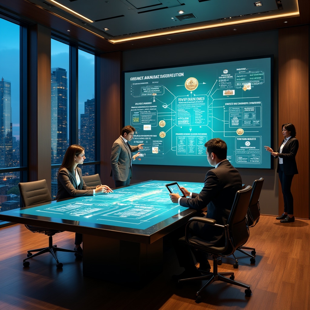 Flowchart showing automated revenue distribution from property to token holders